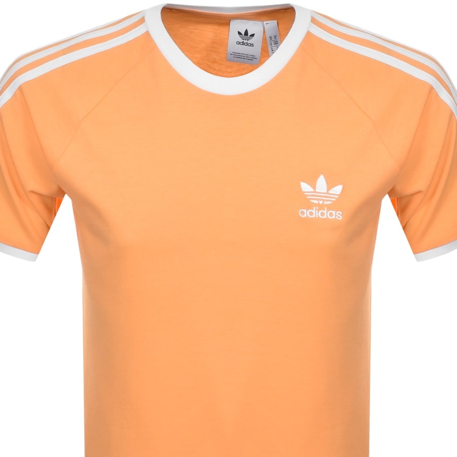 Alternative Image for Productadidas Originals 3 Stripe T Shirt Orange2